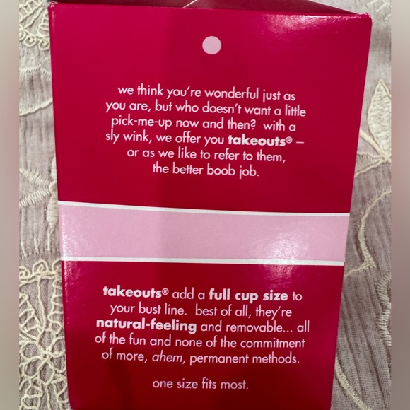 Commando Takeouts - Silicone Bra Inserts - Picture 3 of 5